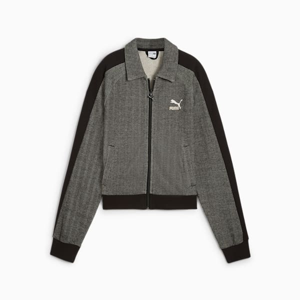 Chamarra Mujer T7, PUMA Black-Alpine Snow, extralarge