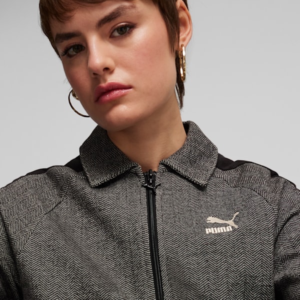 PLAY LOUD T7 Women's Track Jacket II, PUMA Black-Alpine Snow, extralarge