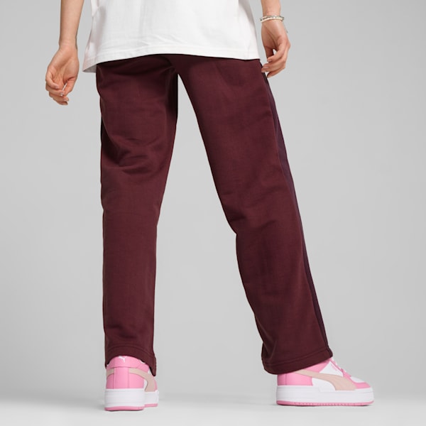 Pants de pista para mujer de cintura alta T7, Midnight Plum, extralarge