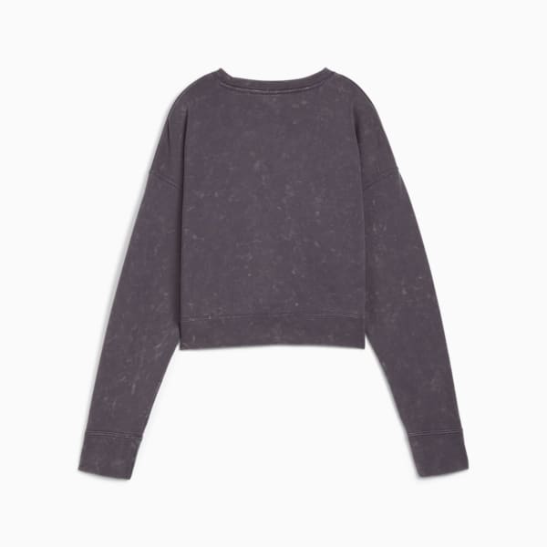 DARE TO Relaxed Washed Crew Women, Galactic Gray, extralarge