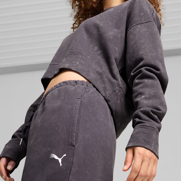 DARE TO Relaxed Washed Crew Women, Galactic Gray, extralarge