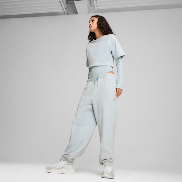 DARE TO Women's Relaxed Washed Tee, Frosted Dew, extralarge