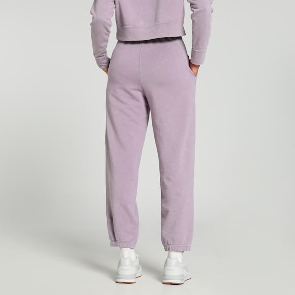 DARE TO Women's Relaxed Fit Washed Pants, Pale Plum, extralarge-IND