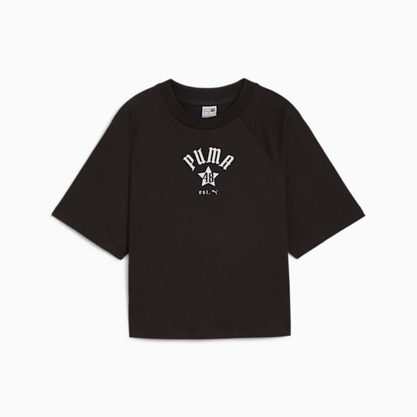 Camiseta holgada CLASSICS PLAY LOUD para mujer, PUMA Black, extralarge