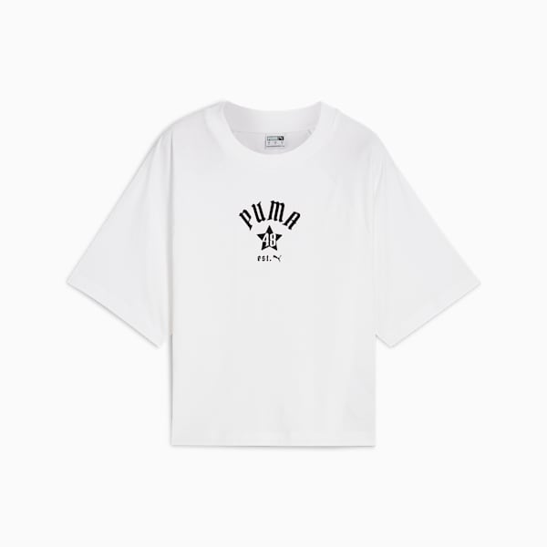 CLASSICS PLAY LOUD Women's Relaxed Tee, PUMA White, extralarge