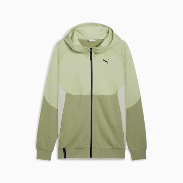 PUMATECH Men's Full-Zip Hoodie, Calming Green, extralarge