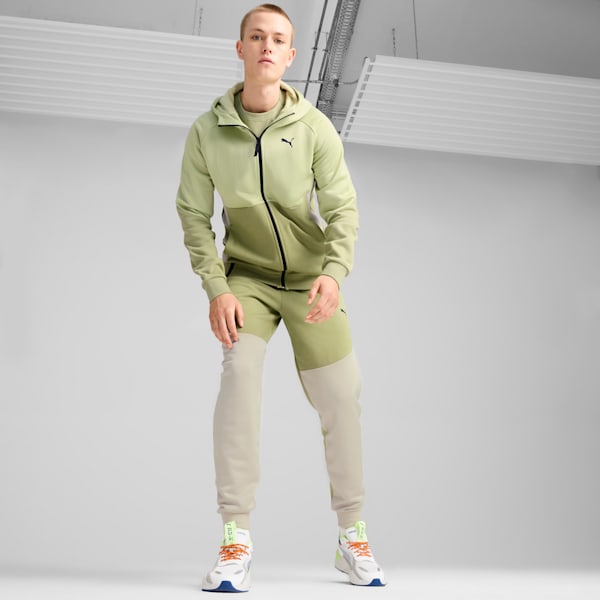 PUMATECH Men's Full-Zip Hoodie, Calming Green, extralarge