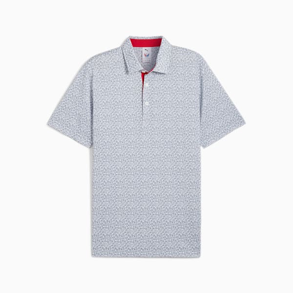 メンズ ゴルフ PUMA x VOLITION フットボール 半袖 ポロシャツ, Deep Navy-White Glow, extralarge-JPN
