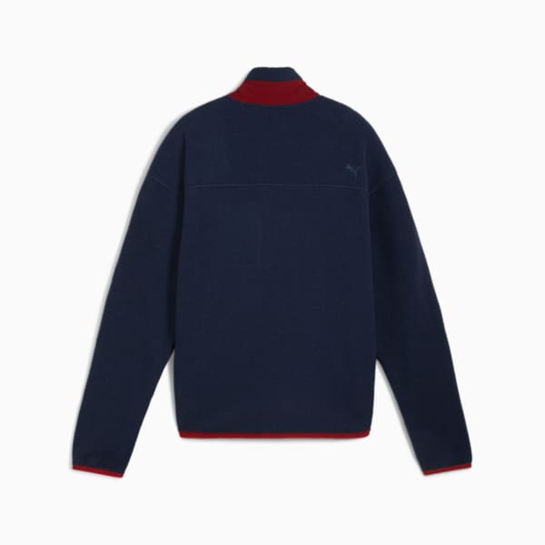 Charley Full-Zip Fleece Golf Top Women, Deep Navy-Intense Red, extralarge-GBR