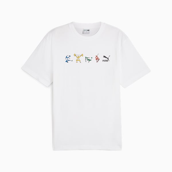 ユニセックス GRAPHICS アスリート 半袖 Tシャツ, PUMA White, extralarge-JPN