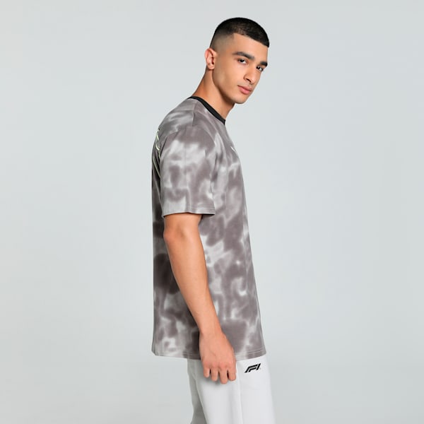 F1® Statement Men's Relaxed Fit Motorsport Tee, PUMA Black-AOP, extralarge-IND