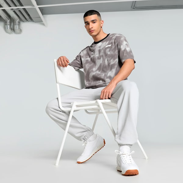 F1® Statement Men's Relaxed Fit Motorsport Tee, PUMA Black-AOP, extralarge-IND