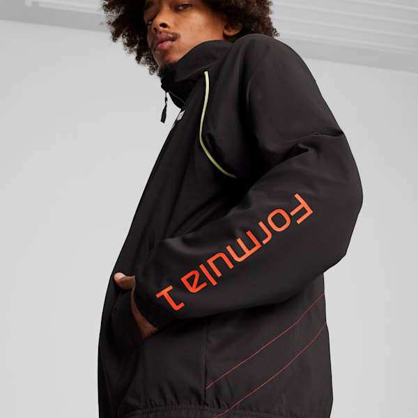 F1® Statement Men's Motorsport Reversible Puffer Jacket, PUMA Black-AOP, extralarge-IND
