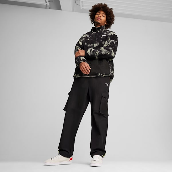 F1® Statement Men's Motorsport Reversible Puffer Jacket, PUMA Black-AOP, extralarge-IND