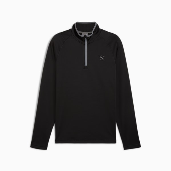 Waffle Fleece Golf Quarter-Zip Men, PUMA Black, extralarge