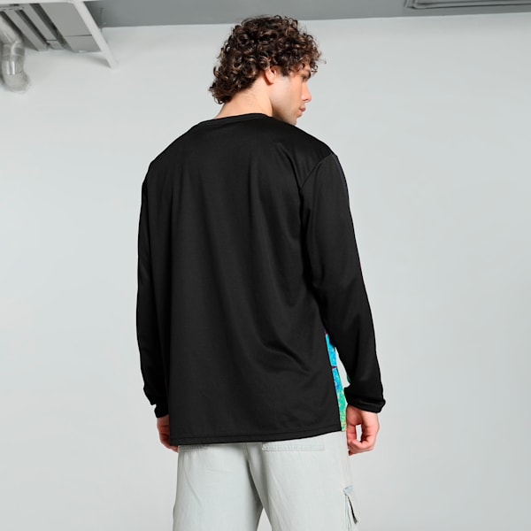 Scuderia Ferrari Race Statement Long-Sleeve Men's Relaxed Fit Motorsport Tee, Frosted Dew, extralarge-IND