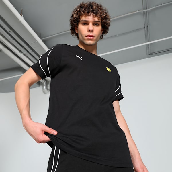 Scuderia Ferrari Race MT7+ Men's Motorsport Tee, PUMA Black, extralarge-IND