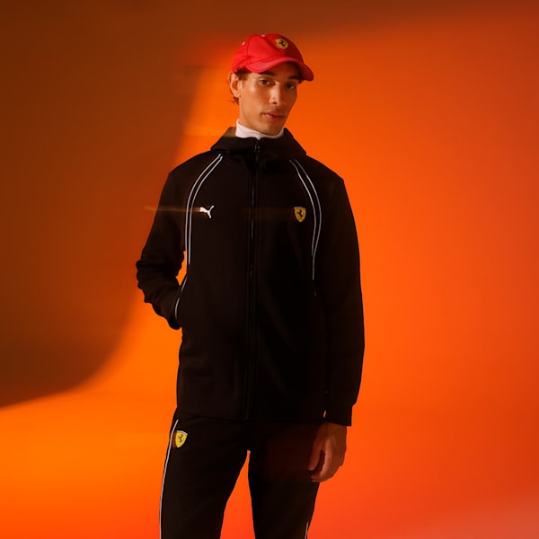 Scuderia Ferrari Race Men's Motorsport Hoodie, PUMA Black, extralarge-IND