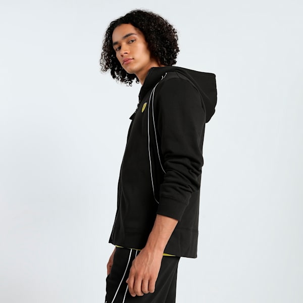 Scuderia Ferrari Race Men's Motorsport Hoodie, PUMA Black, extralarge-IND