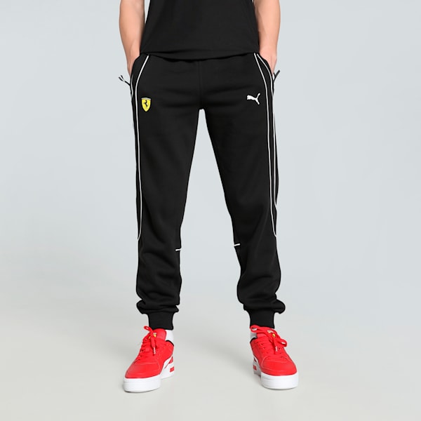 Scuderia Ferrari Race Men's Motorsport Pants, PUMA Black, extralarge-IND
