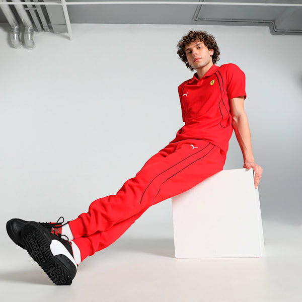 Scuderia Ferrari Race Men's Motorsport Pants, Rosso Corsa, extralarge-IND