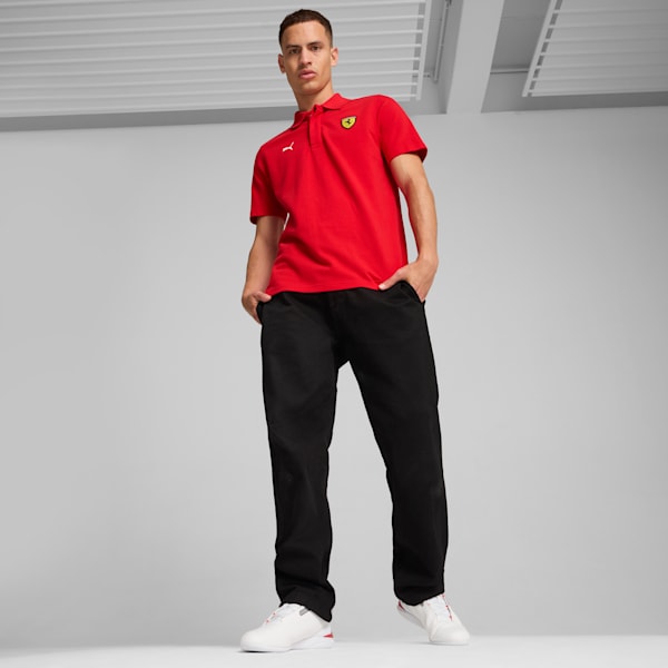 Polo graphique Scuderia Ferrari Race Homme, Rosso Corsa, extralarge