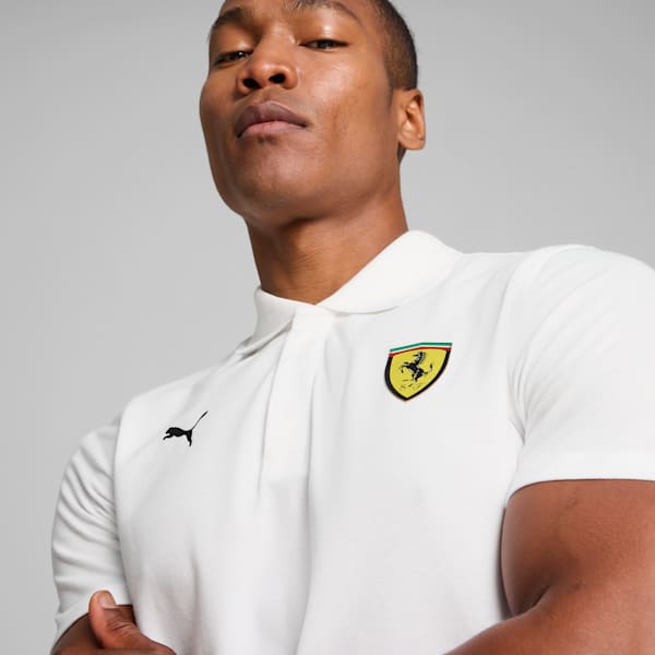 Polo graphique Scuderia Ferrari Race Homme, PUMA White, extralarge