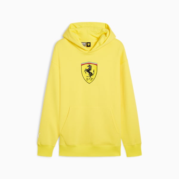 Chandail à capuchon Scuderia Ferrari Race Big Shield Homme, Speed Yellow, extralarge