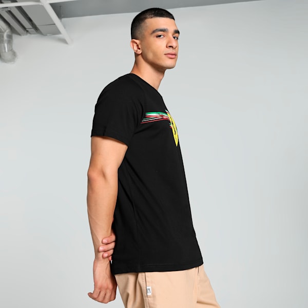 Scuderia Ferrari Race Big Shield Men's Motorsport Tee, PUMA Black, extralarge-IND