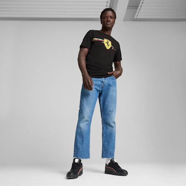 Scuderia Ferrari Race Big Shield Men's Tee, PUMA Black, extralarge