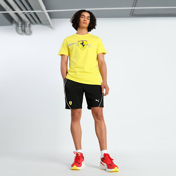Scuderia Ferrari Race Big Shield Men's Tee, Speed Yellow, extralarge