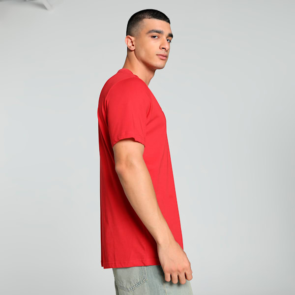 Scuderia Ferrari Race Colour Shield Men's Motorsport Tee, Rosso Corsa, extralarge-IND