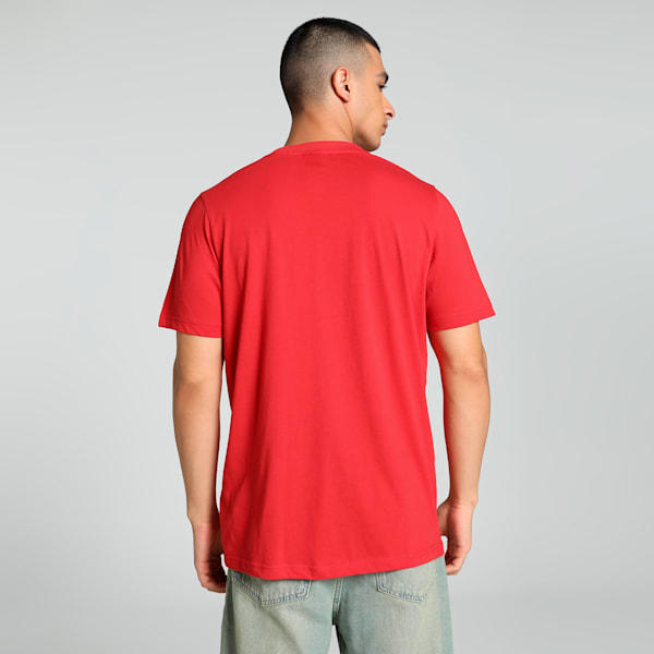 Scuderia Ferrari Race Colour Shield Men's Motorsport Tee, Rosso Corsa, extralarge-IND