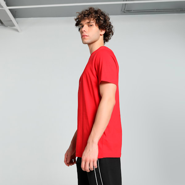 Scuderia Ferrari Race Tonal Shield Men's Motorsport Tee, Rosso Corsa, extralarge-IND