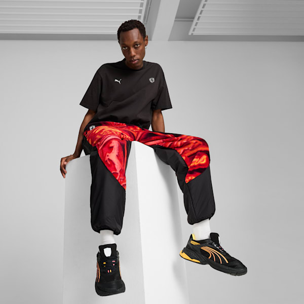 Scuderia Ferrari Race Neon Energy Men's Relaxed Fit Motorsport Tee, PUMA Black, extralarge-IND