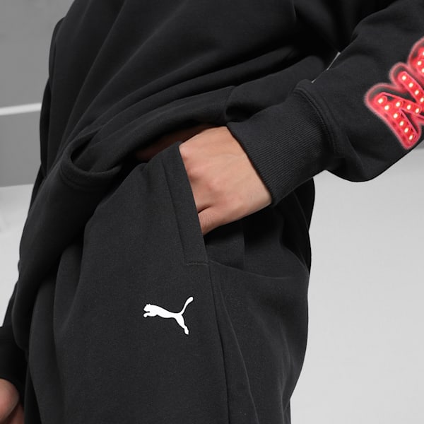Scuderia Ferrari Race Neon Energy Men's Relaxed Fit Motorsport Pants, PUMA Black, extralarge-IND