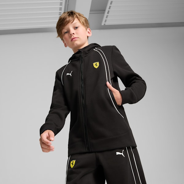 Scuderia Ferrari Race Youth Motorsport Hoodie, PUMA Black, extralarge-IND