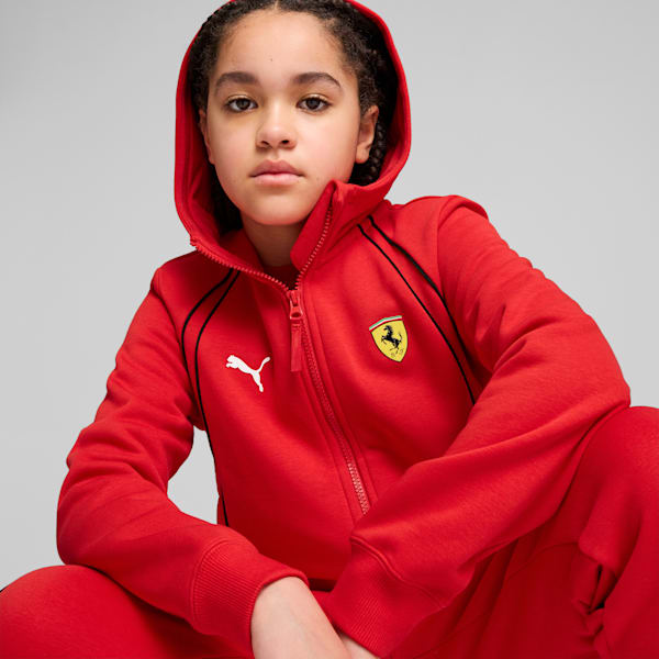 Scuderia Ferrari Race Youth Motorsport Hoodie, Rosso Corsa, extralarge-IND