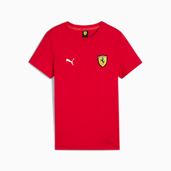 Camiseta Scuderia Ferrari Big Shield para niños grandes, Rosso Corsa, extralarge