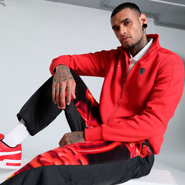 Scuderia Ferrari Style MT7 Men's Motorsport Jacket, Rosso Corsa, extralarge-IND