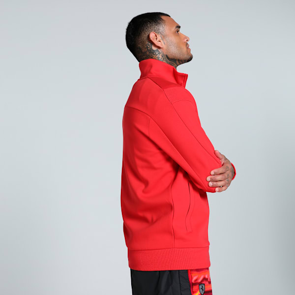 Scuderia Ferrari Style MT7 Men's Motorsport Jacket, Rosso Corsa, extralarge-IND