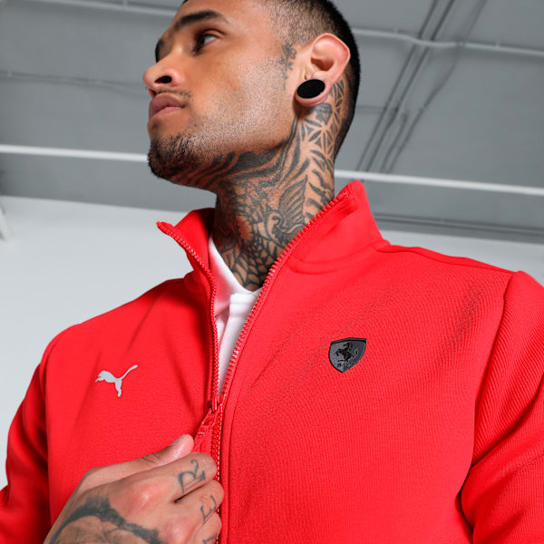 Scuderia Ferrari Style MT7 Men's Motorsport Jacket, Rosso Corsa, extralarge-IND