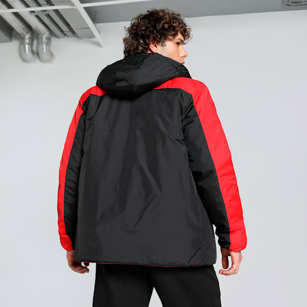Scuderia Ferrari Style Men's Motorsport Padded Jacket, PUMA Black, extralarge-IND