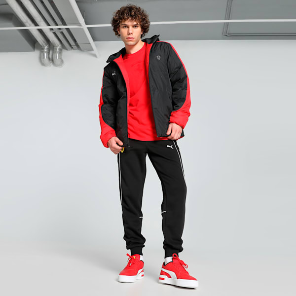 Scuderia Ferrari Style Men's Motorsport Padded Jacket, PUMA Black, extralarge-IND