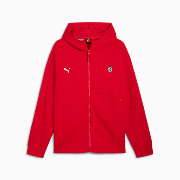 Ferrari Style Sweat Jacket Men, Rosso Corsa, extralarge