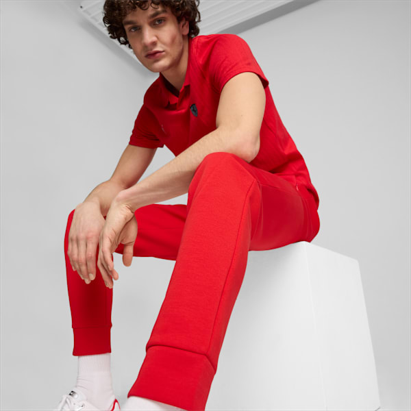 Ferrari Style Sweat Pants Men, Rosso Corsa, extralarge