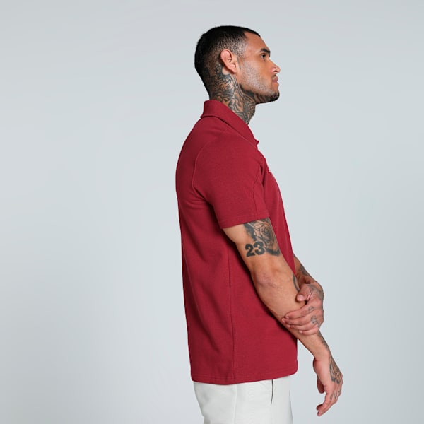 Scuderia Ferrari Style Men's Motorsport Polo, Intense Red, extralarge-IND