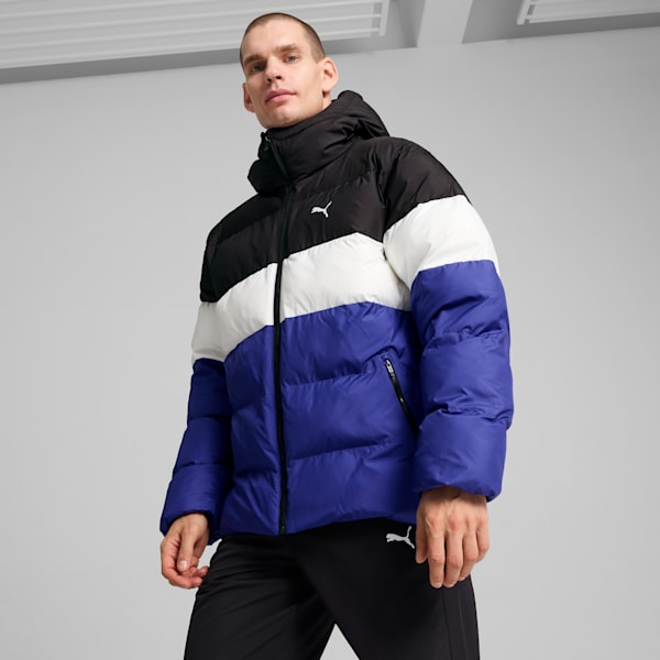 Puffer Jacket Men, Lapis Lazuli, extralarge