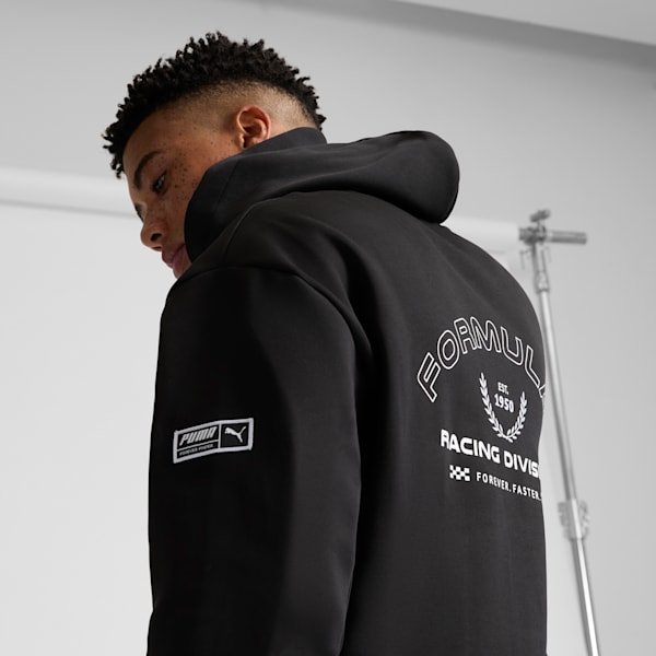 PUMA x F1® Statement Men's Motorsport Graphic Hoodie, PUMA Black, extralarge
