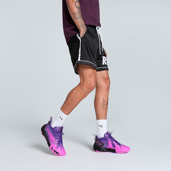 Media Day Classics Men's Relaxed Fit Basketball Shorts, PUMA Black, extralarge-IND